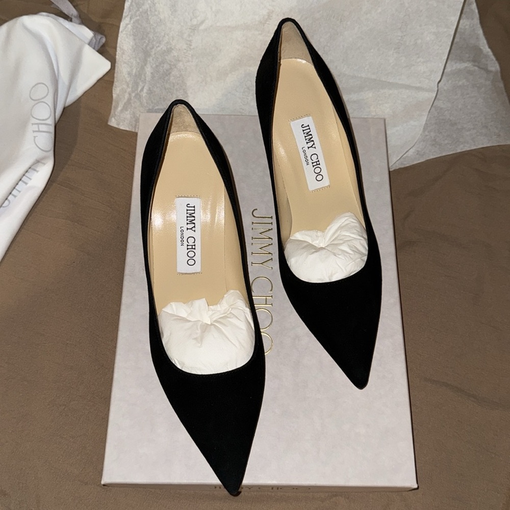 NWT - Jimmy Choo Aurora Suede Heels